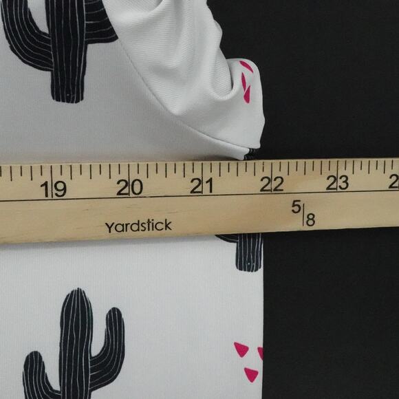 Bad Birdie Shirt Mens Large White Cactus Print Polo Golf Performance Stretch - Picture 12 of 15